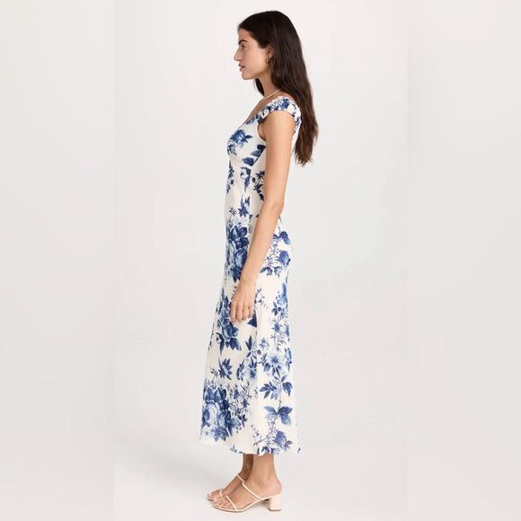 Reformation Demy Midi Dress Faye Floral Size L NWT - Picture 6 of 7